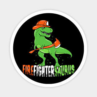 Funny Firefighter T Shirts Fireman Dinosaur Gift Magnet